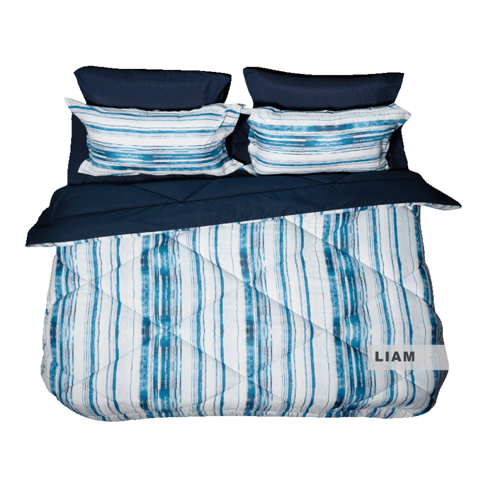 ست لحاف طرح LIAM دو نفره 6 تکه سه بعدی king size